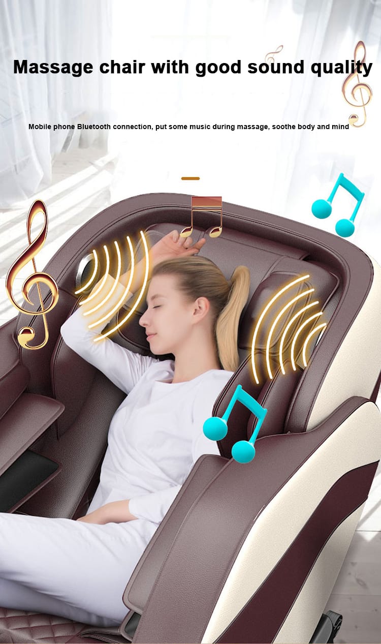 BEIGE / BROWN MASSAGE CHAIR – Image 5