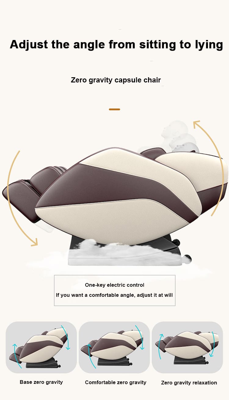 BEIGE / BROWN MASSAGE CHAIR – Image 3