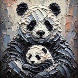 panda avec petit