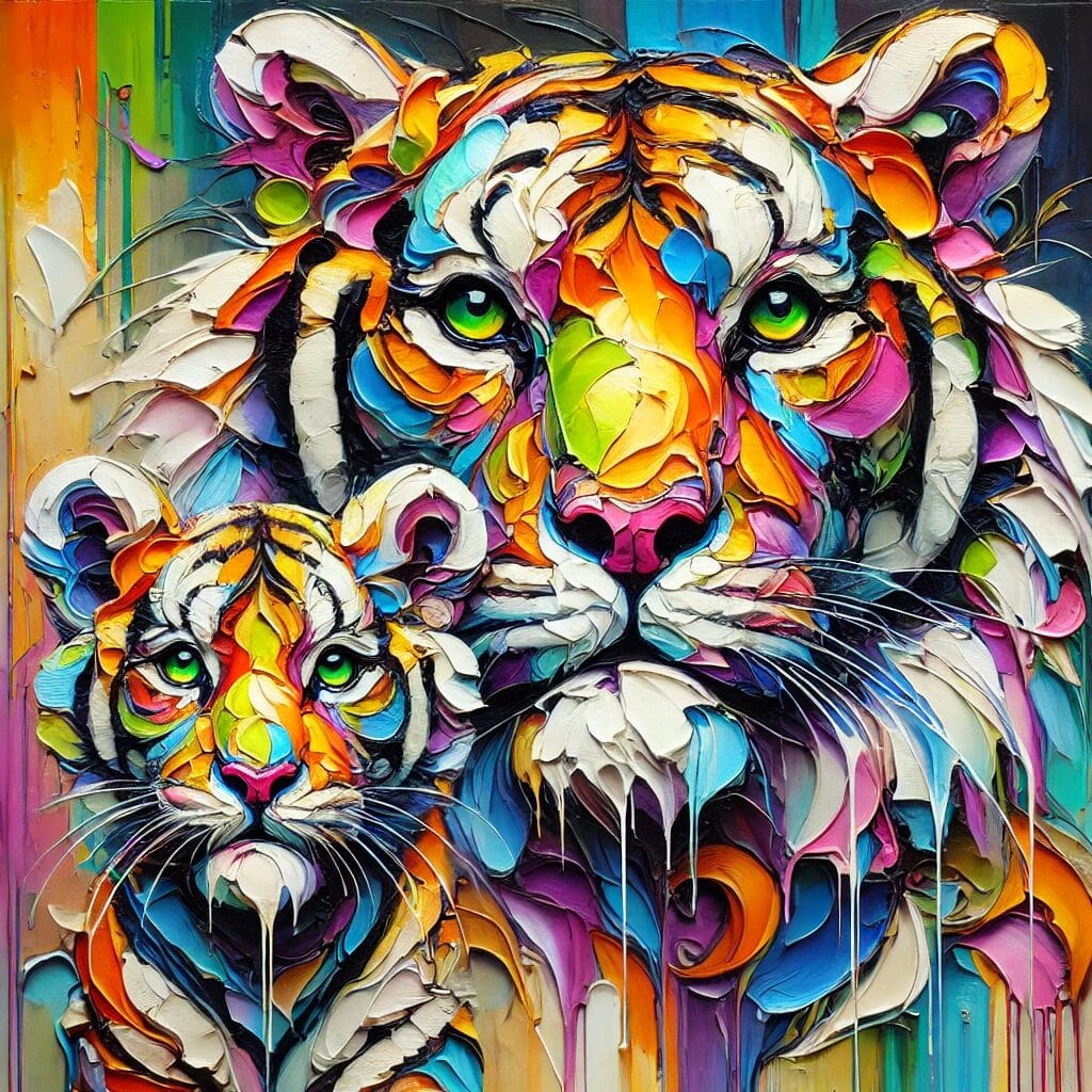 tigres en famille