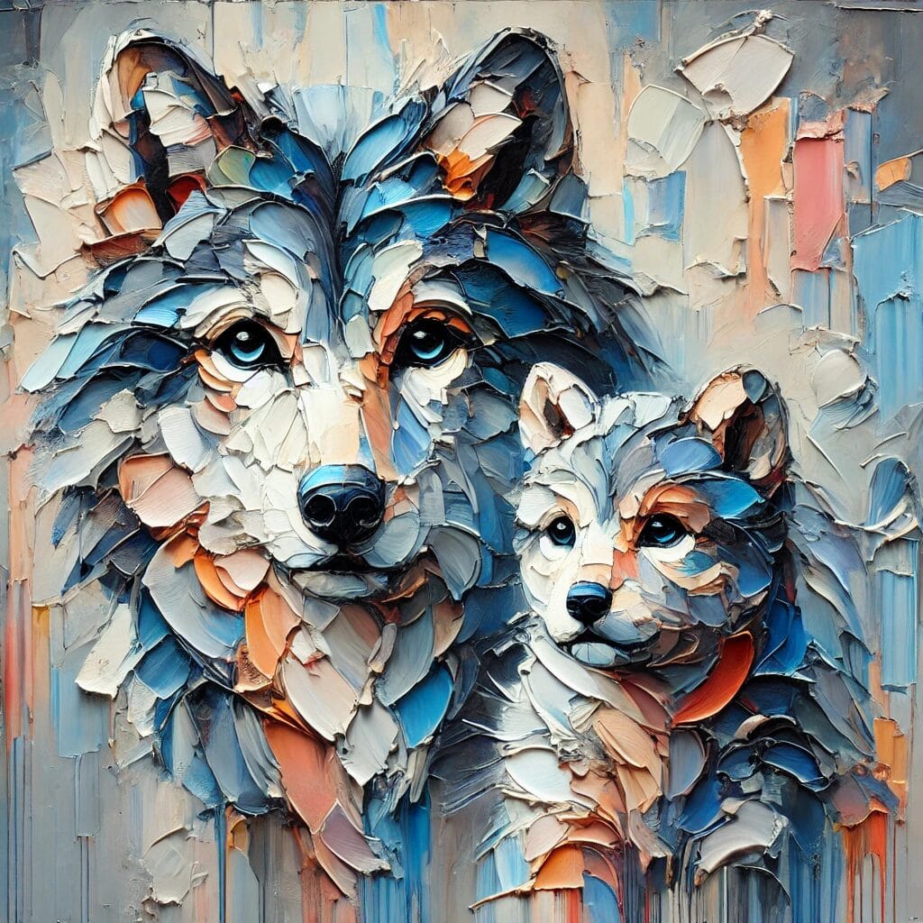 loups avec louveteau