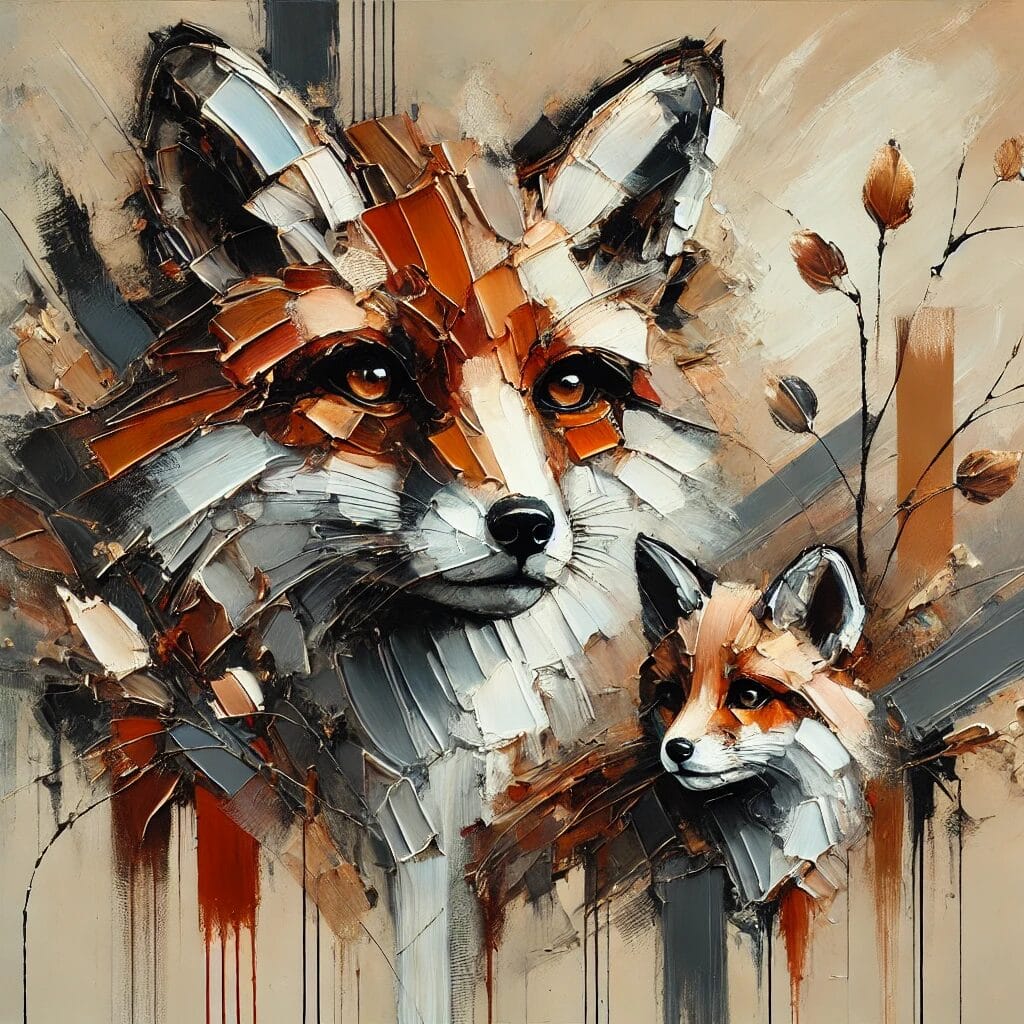 renard avec renardeau