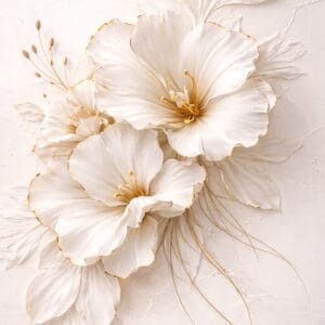 fleurs blanches