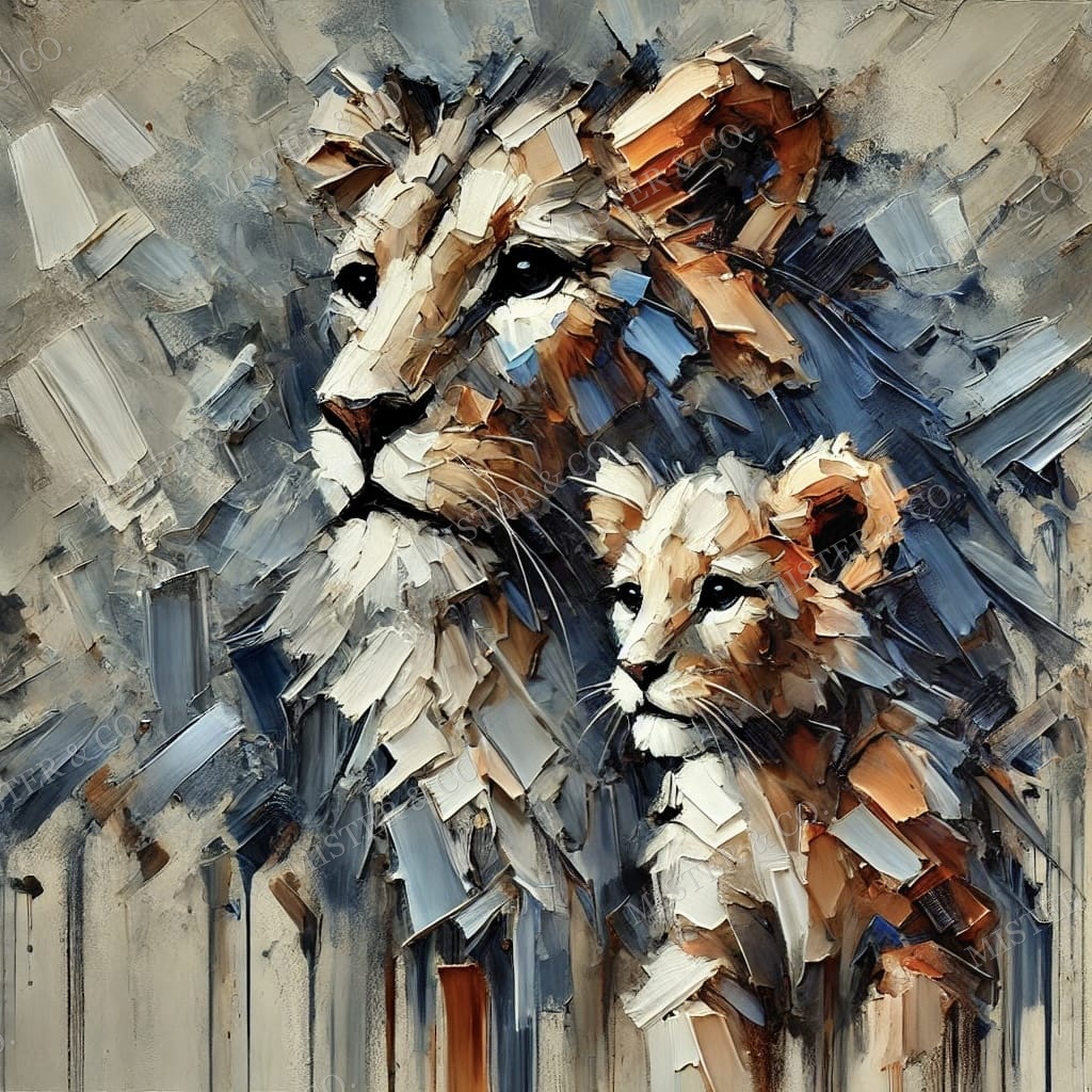 lion with cub