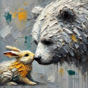 La Confidence — Ours et lièvre
