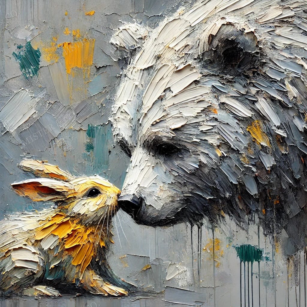 La Confidence — Ours et lièvre