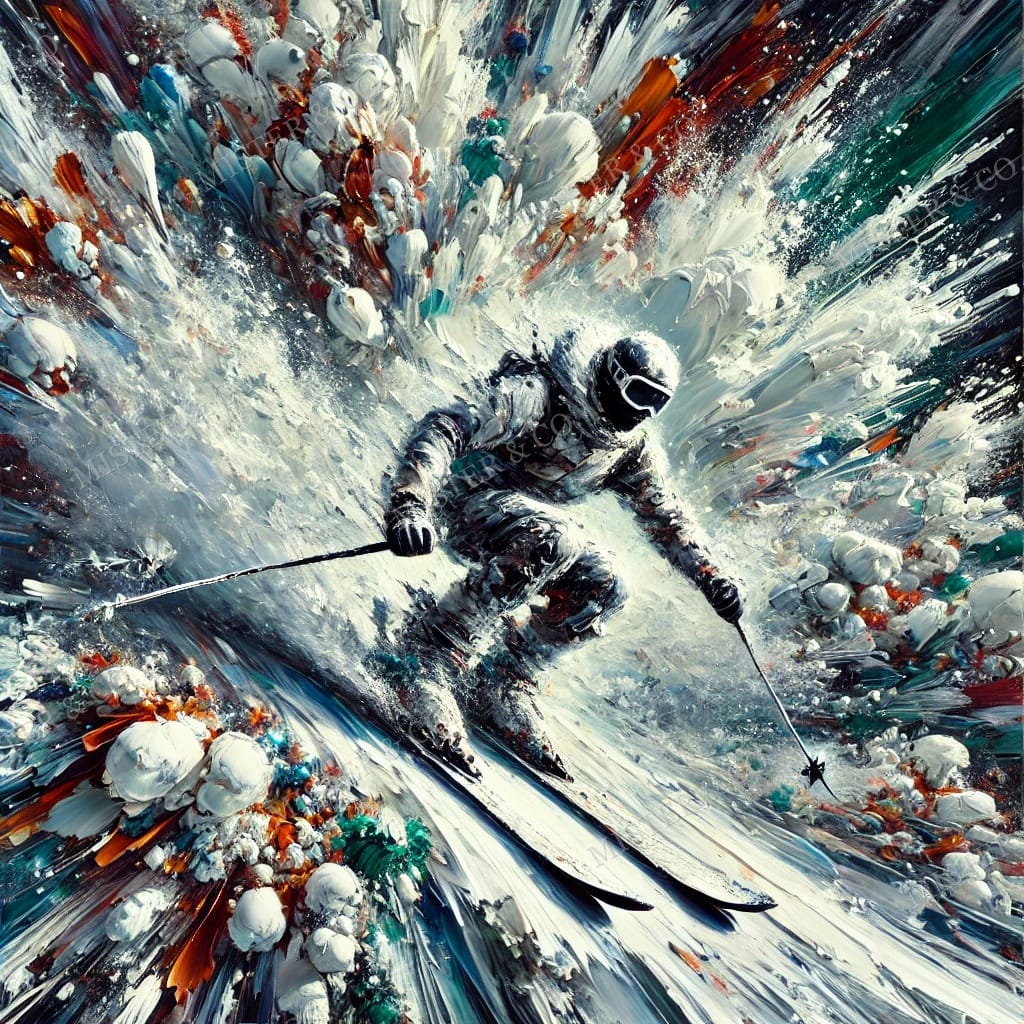 La Descente — Gerbe de neige